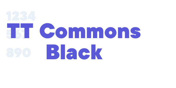 TT Commons Black font free