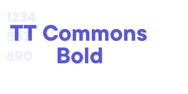 TT Commons Bold font free