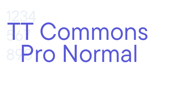 TT Commons Pro Normal font free