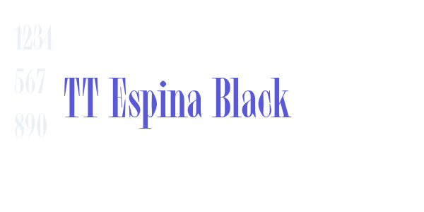 TT Espina Black font