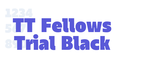 TT Fellows Trial Black font free