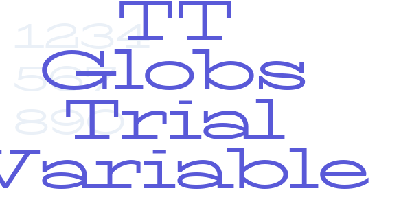 TT Globs Trial Variable font free