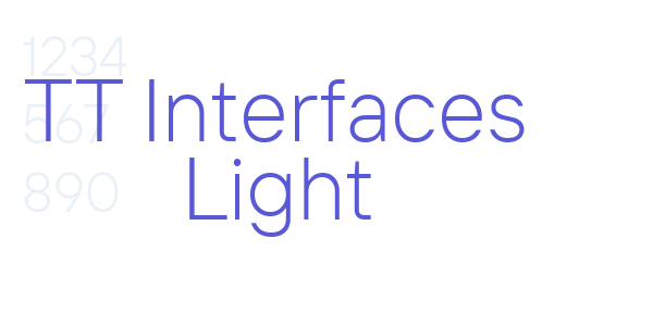 TT Interfaces Light font free