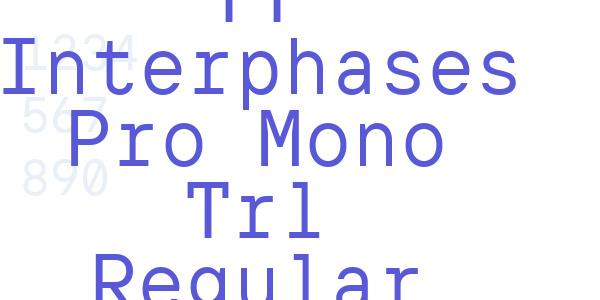 TT Interphases Pro Mono Trl Regular font free