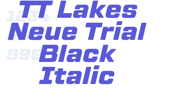 TT Lakes Neue Trial Black Italic font free