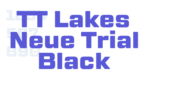 TT Lakes Neue Trial Black font free