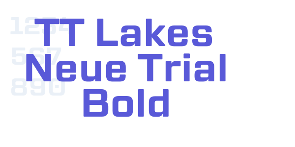 TT Lakes Neue Trial Bold font free