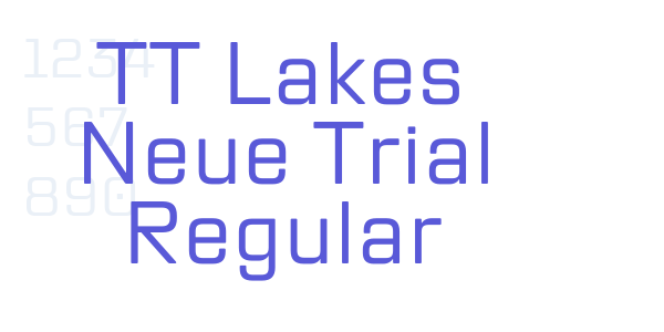 TT Lakes Neue Trial Regular font free