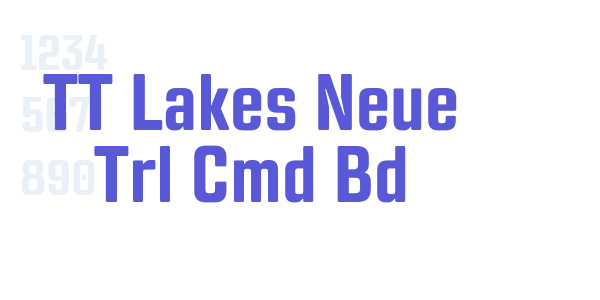 TT Lakes Neue Trl Cmd Bd font free