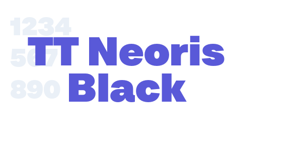 TT Neoris Black font