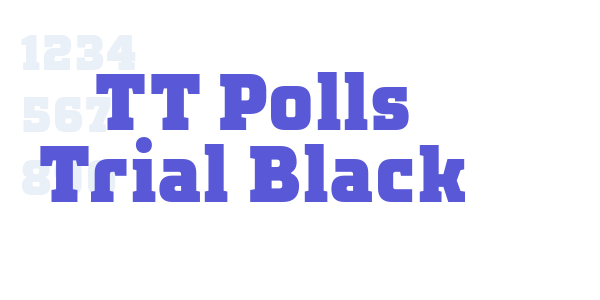 TT Polls Trial Black font