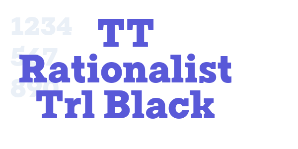 TT Rationalist Trl Black font