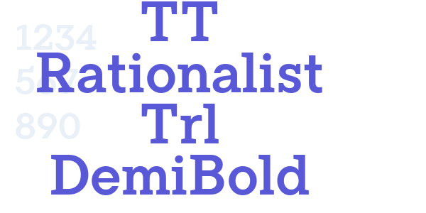 TT Rationalist Trl DemiBold font free