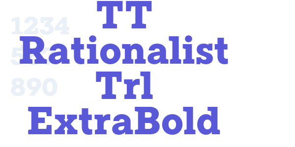 TT Rationalist Trl ExtraBold font free