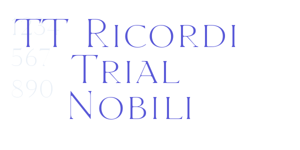 TT Ricordi Trial Nobili font free