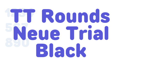 TT Rounds Neue Trial Black font free