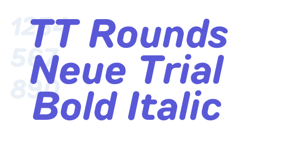 TT Rounds Neue Trial Bold Italic font free