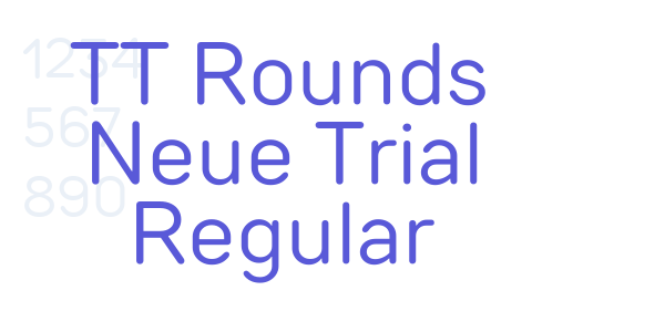 TT Rounds Neue Trial Regular font free