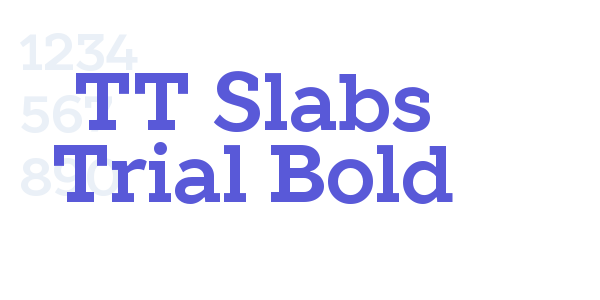 TT Slabs Trial Bold font