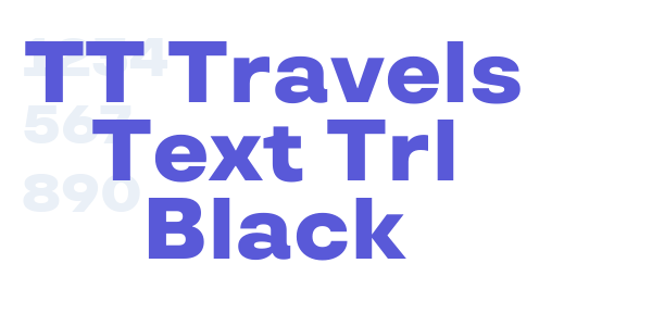 TT Travels Text Trl Black font free