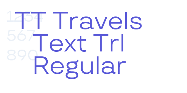 TT Travels Text Trl Regular font free