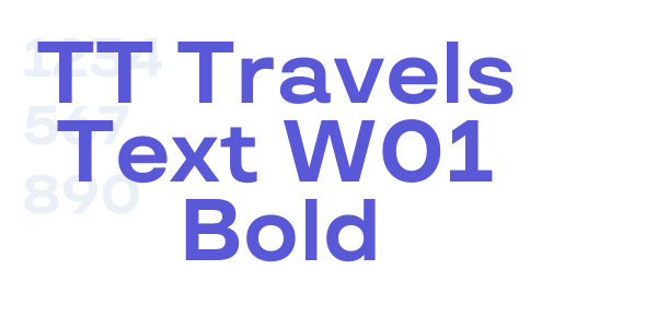 TT Travels Text W01 Bold font free