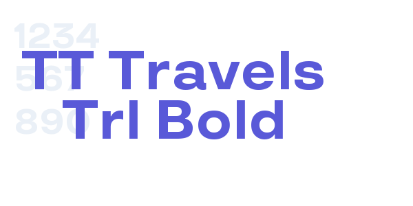 TT Travels Trl Bold font