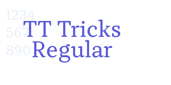 TT Tricks Regular font