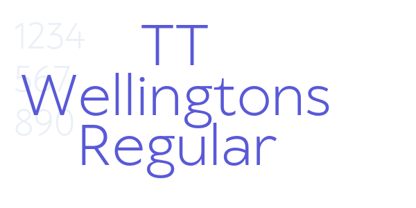 TT Wellingtons Regular font free