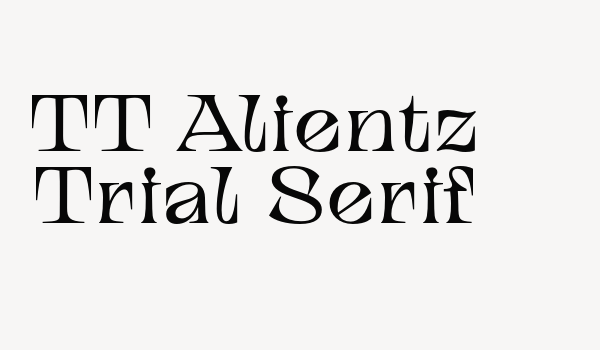 TT Alientz Trial Serif Font