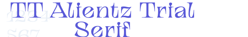 TT Alientz Trial Serif font