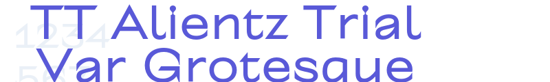 TT Alientz Trial Var Grotesque font