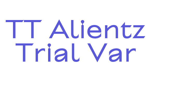 TT Alientz Trial Var Font