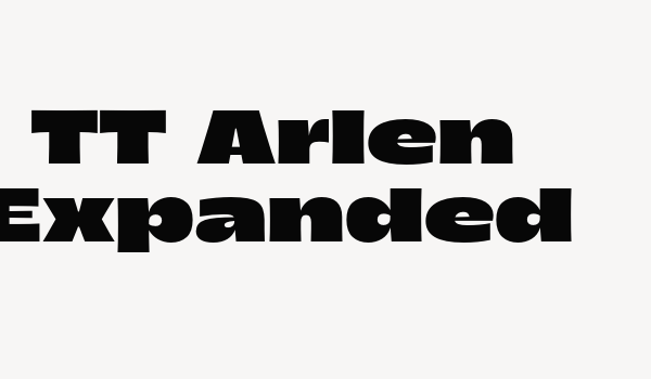 TT Arlen Expanded Font