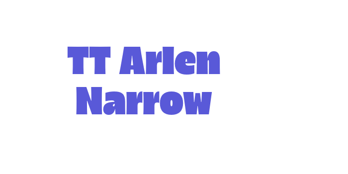 TT Arlen Narrow Font Download