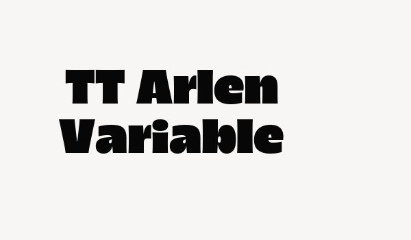 TT Arlen Variable Font