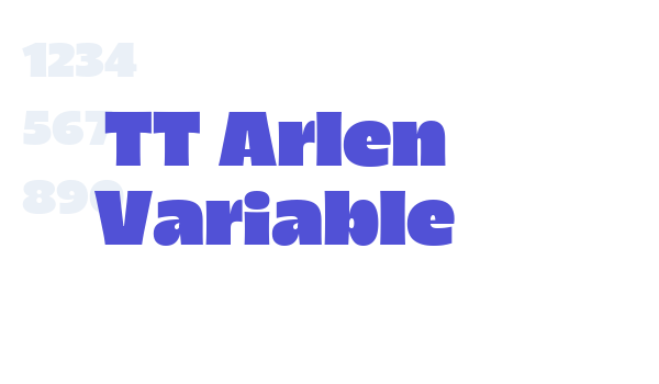 TT Arlen Variable font download