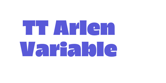 TT Arlen Variable Font