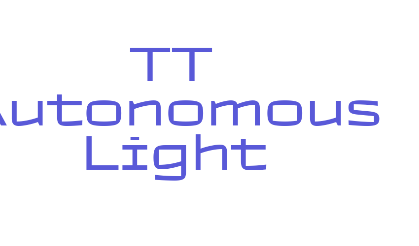 TT Autonomous Light Font Download