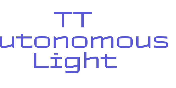 TT Autonomous Light Font Download