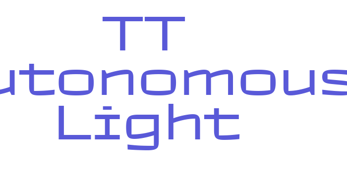 TT Autonomous Light Font