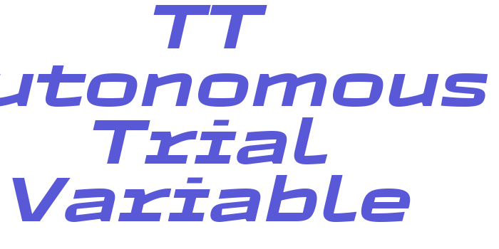 TT Autonomous Trial Variable Font Download