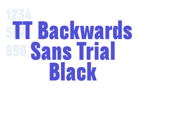 TT Backwards Sans Trial Black