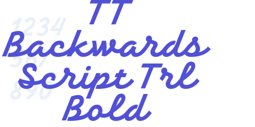 TT Backwards Script Trl Bold-font-download