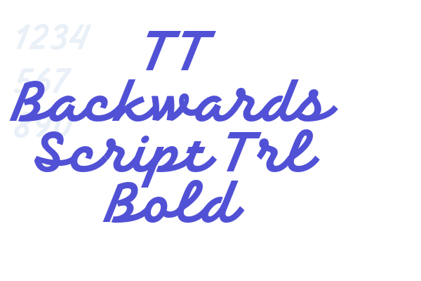TT Backwards Script Trl Bold