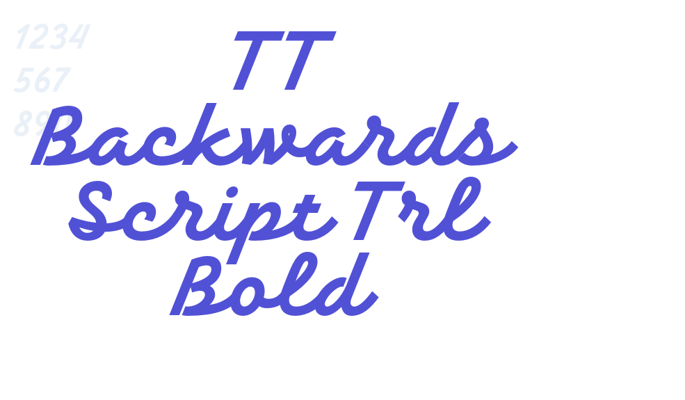 TT Backwards Script Trl Bold-font-download