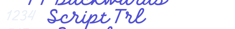 TT Backwards Script Trl Regular-font