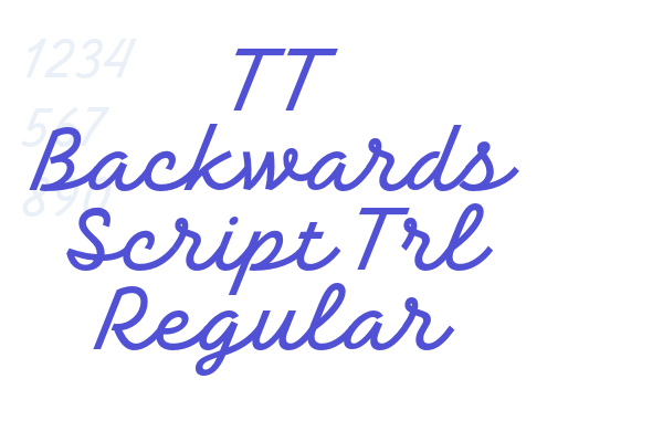 TT Backwards Script Trl Regular