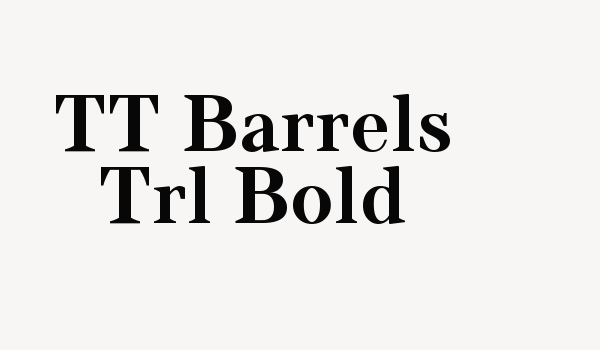 TT Barrels Trl Bold Font