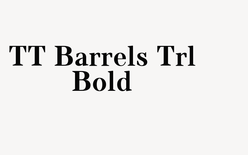 TT Barrels Trl Bold Font